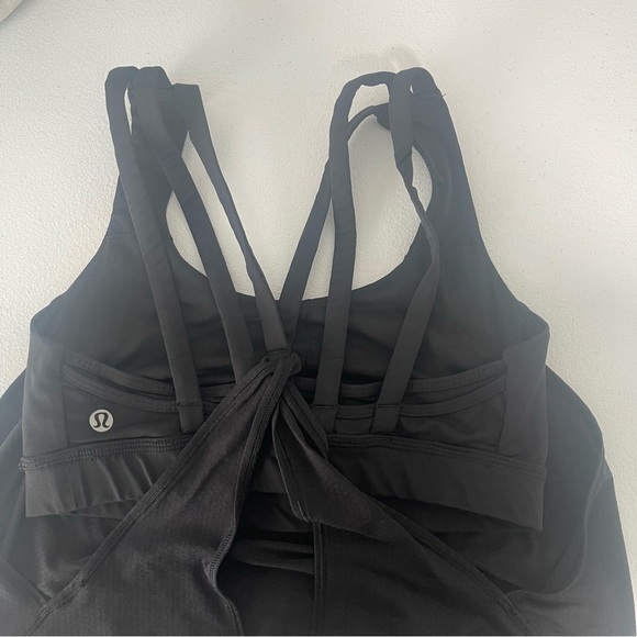 Lululemon Nouveau Limits Tank Top with Built in Sport Bra in Black Size 4 - Picture 7 of 10